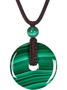 Adjustable Gemstone Chakra Necklace - Healing Crystal Pendant Jewelry